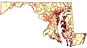 1992 legislative districts map