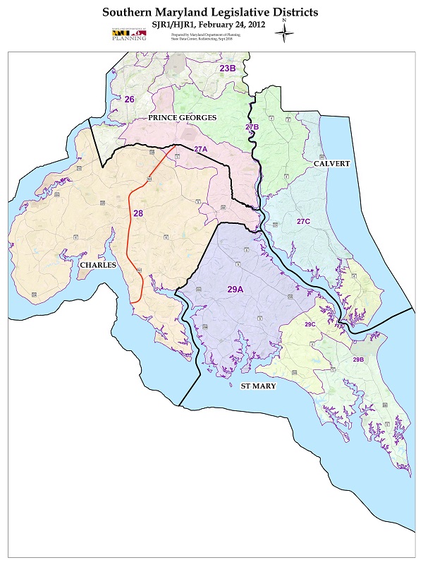 Southern Maryland Map