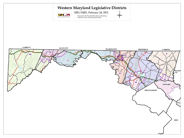 Western Maryland Map