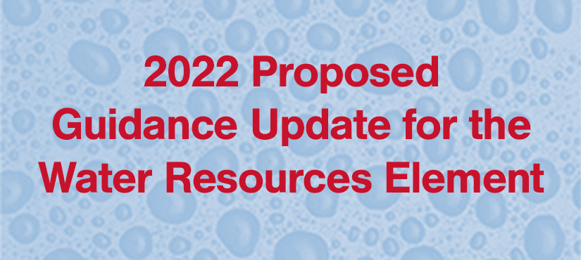 2022 Proposed WRE Guidance Update