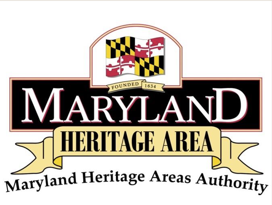 Maryland Flag with the Maryland Heritage Area Authority logo