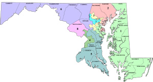 1991 congressional districts map