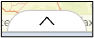 The button to open the attribute table that appears along the bottom of the map. A button with an arrow icon that points up. 