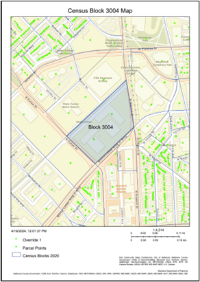 An image of a FINDER Online map export.