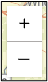 The zoom in and out map navigation buttons. A button with a plus sign appears above a button with a minus sign.