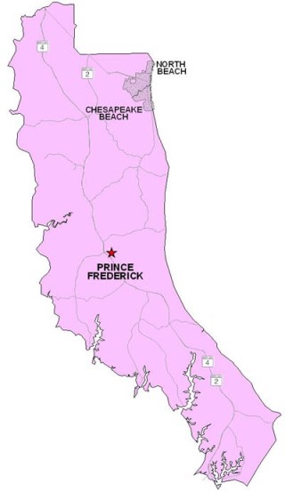 Calvert County Map