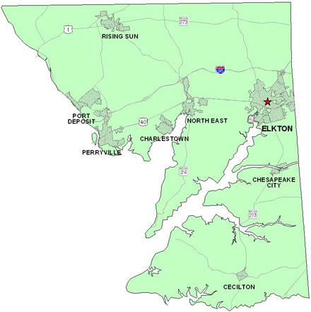 Map Of Cecil County Md Local Government Planning