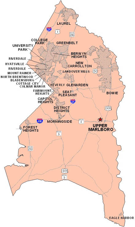 Map Of Prince George S County Pages - Local Government Planning