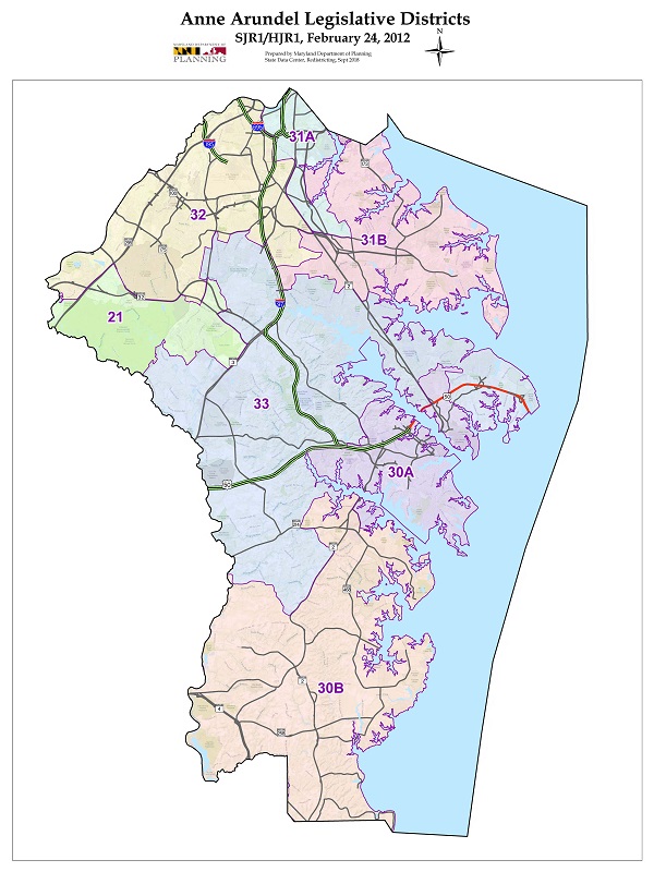 Anne Arundel County Map